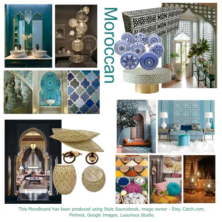 Moroccan Interior Design Mood Board by Dianne Knight on Style Sourcebook