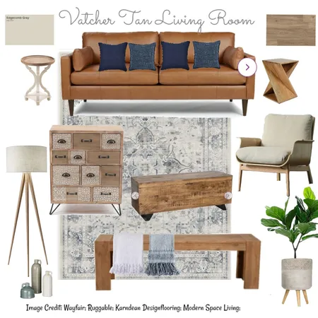 Vatcher Tan Living Room 2 Interior Design Mood Board by Quil Interiors and Renders on Style Sourcebook