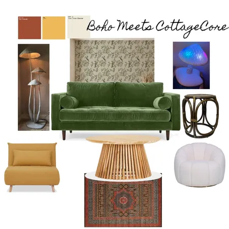 Boho meets cottage core Interior Design Mood Board by jaydeanwoelke on Style Sourcebook