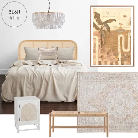 Earthy glam master bedroom Interior Design Mood Board by Sisu Styling on Style Sourcebook