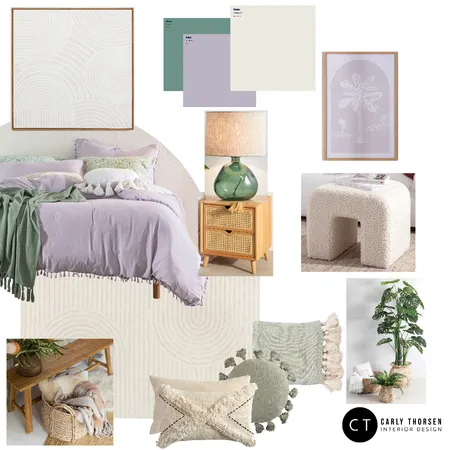 Spring BedroomMakeover Interior Design Mood Board by Carly Thorsen Interior Design on Style Sourcebook