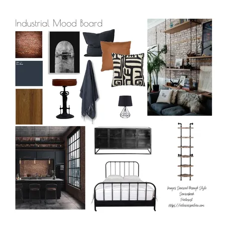 Industrial Mood Board Interior Design Mood Board by Shona's Designs on Style Sourcebook