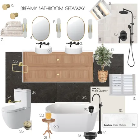 BATHROOM Interior Design Mood Board by bekbatham on Style Sourcebook