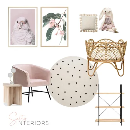 Girls nursery Interior Design Mood Board by Salty Interiors Co on Style Sourcebook