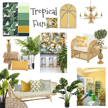 Tropical Fun Interior Design Mood Board by Lucey Lane Interiors on Style Sourcebook