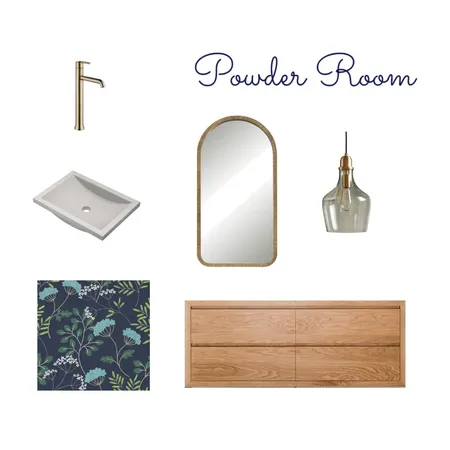 Powder Room Interior Design Mood Board by Kimberly George Interiors on Style Sourcebook