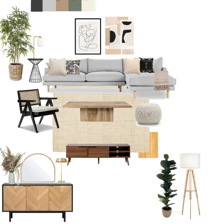 Japandi Living Room Interior Design Mood Board by Ash11 on Style Sourcebook