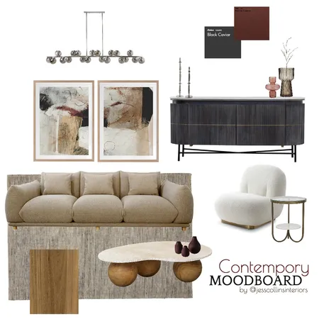 Contemporary Moodboard Interior Design Mood Board by Jess Collins Interiors on Style Sourcebook