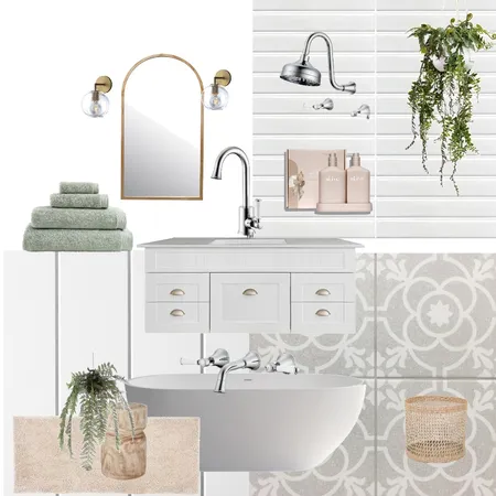 Upstairs bathroom Interior Design Mood Board by Casey Malko on Style Sourcebook