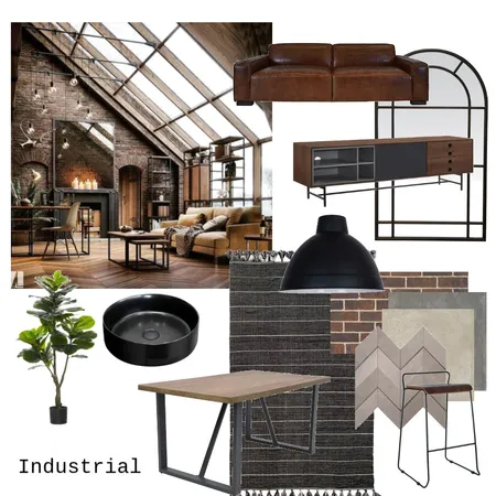 Industrial Interior Design Mood Board by paustin on Style Sourcebook