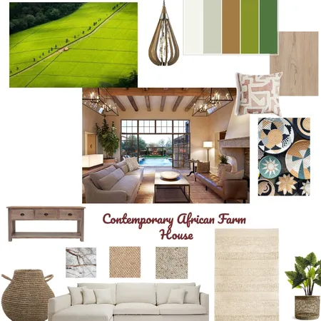 Modern African Farm House Interior Design Mood Board by DianaM on Style Sourcebook