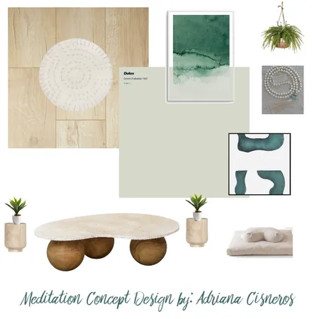 Meditation Room Interior Design Mood Board by acisneros1 on Style Sourcebook