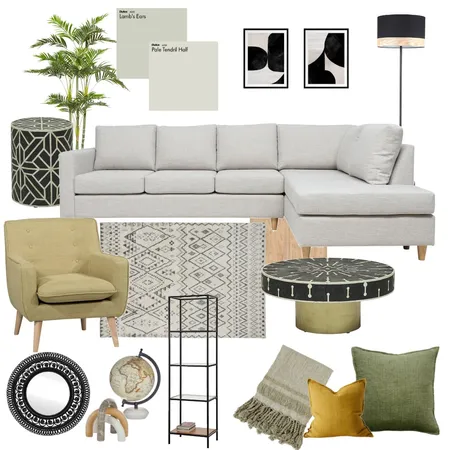 Black/Olive Modern LR Interior Design Mood Board by cindysoares_ on Style Sourcebook