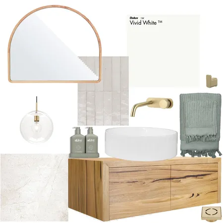 Coastal Powder Room Interior Design Mood Board by alisonr on Style Sourcebook