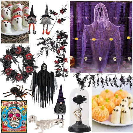 HALLOWEEN PARTY Interior Design Mood Board by Cinnamon Space Designs on Style Sourcebook