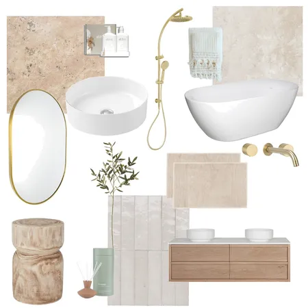 Coastal Luxe Bathroom Interior Design Mood Board by georgia murray on Style Sourcebook