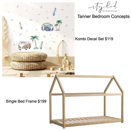 Tanner Bedroom Concept #1 Interior Design Mood Board by Styled Interior Design on Style Sourcebook