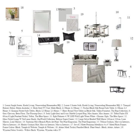 Living Room Interior Design Mood Board by ciaraloughran08 on Style Sourcebook