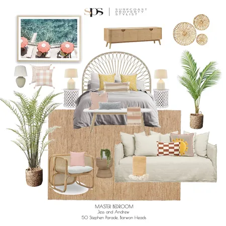 Master bedroom Jess Interior Design Mood Board by Tylersurfcoastpropertystylist on Style Sourcebook