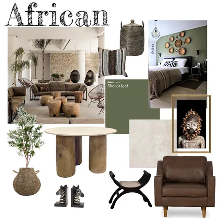 African: Assignment 3 - Part A Interior Design Mood Board by Karly Pollard on Style Sourcebook