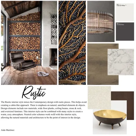 Rustic Interior Style Interior Design Mood Board by AidaluzMartinez on Style Sourcebook