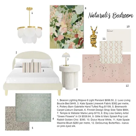 Girls Bedroom Interior Design Mood Board by JessicaHennessey on Style Sourcebook