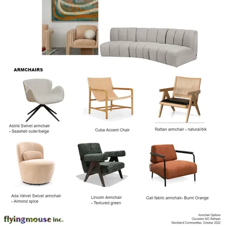 Armchair options Interior Design Mood Board by Flyingmouse inc on Style Sourcebook