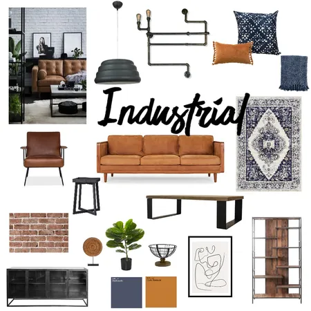 Industrial Mood Board Interior Design Mood Board by Delores on Style Sourcebook