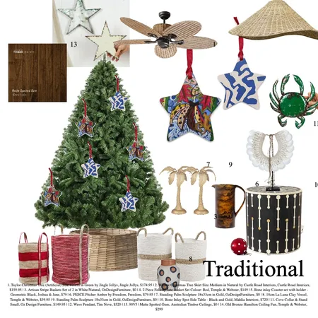 Traditional Christmas Interior Design Mood Board by Caley Ashpole on Style Sourcebook