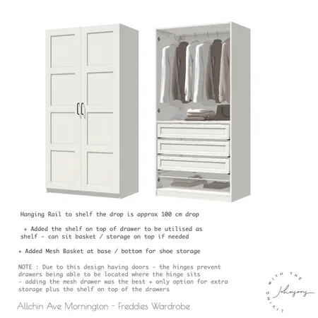 Allchin Freddies Wardrobe # 2 Interior Design Mood Board by LWTJ on Style Sourcebook