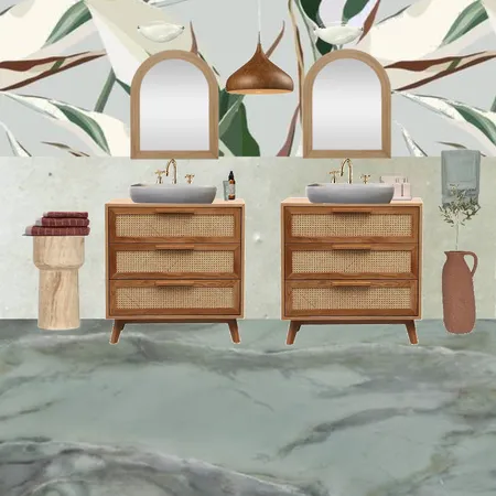 jungle bathroom Interior Design Mood Board by Black turtle interiors on Style Sourcebook