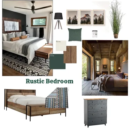 Rustic Bedroom Interior Design Mood Board by tanyahautala on Style Sourcebook