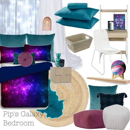 Glaxy inspired bedroom Interior Design Mood Board by The Ginger Stylist on Style Sourcebook