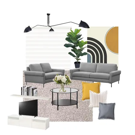 Mid-Century Modern Living room Interior Design Mood Board by ALI Studio on Style Sourcebook