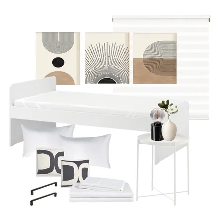 Mid-Century Modern Bedroom 2 Interior Design Mood Board by ALI Studio on Style Sourcebook