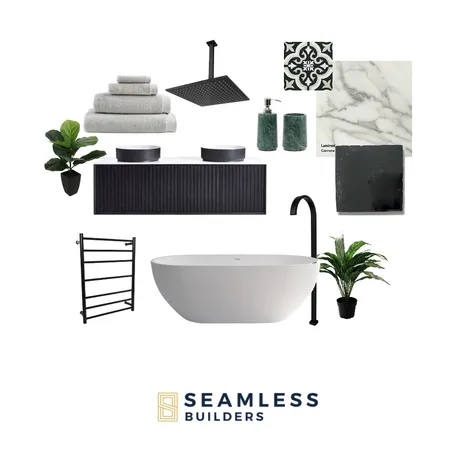 Modern Black & White Interior Design Mood Board by Seamless on Style Sourcebook