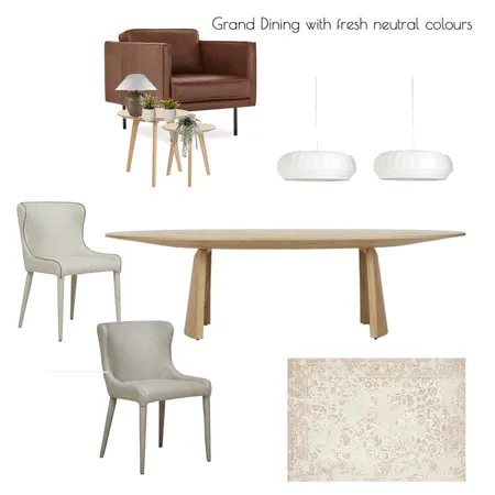 Grand Dining in fresh neutrals Interior Design Mood Board by CSInteriors on Style Sourcebook