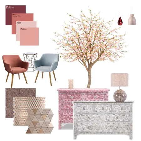 pink Interior Design Mood Board by hadas netta on Style Sourcebook