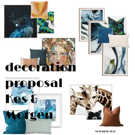 Cover page Kes & Morgen Interior Design Mood Board by paula@torqingdesign.com.au on Style Sourcebook