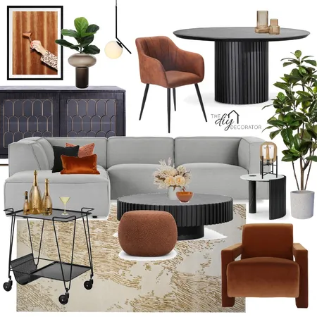 Modern masculine Interior Design Mood Board by Thediydecorator on Style Sourcebook