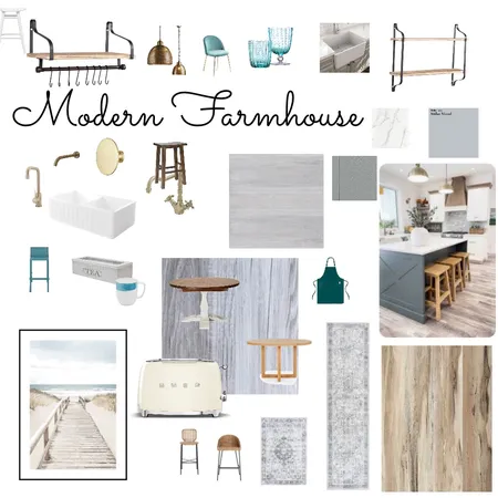 Modern Farmhouse Kitchen Interior Design Mood Board by Meesh5828 on Style Sourcebook