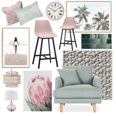 Complementary - pink & green Interior Design Mood Board by Rose Davidson on Style Sourcebook