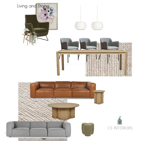 Living and Dining Rhian Interior Design Mood Board by CSInteriors on Style Sourcebook