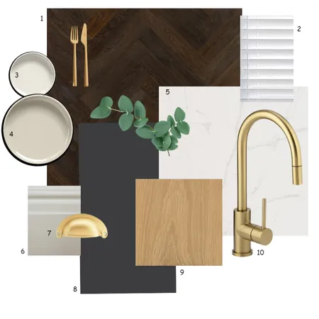 Kitchen Flat Lay Interior Design Mood Board by juleslove on Style Sourcebook