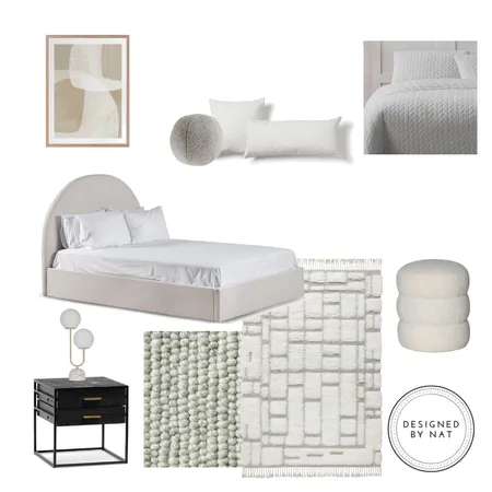 Contemporary Luxe Bedroom Interior Design Mood Board by Designed By Nat on Style Sourcebook