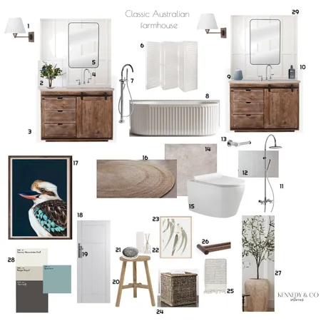 Megans Bathroom Interior Design Mood Board by Kennedy & Co Design Studio on Style Sourcebook