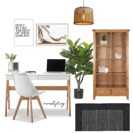 Study Interior Design Mood Board by MM Styling on Style Sourcebook