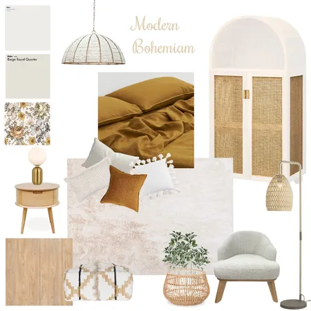 Modern Bohemiam Interior Design Mood Board by emmagilnicz on Style Sourcebook