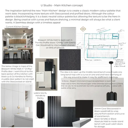 U Studio - Main Kitchen concept Interior Design Mood Board by klaudiamj on Style Sourcebook