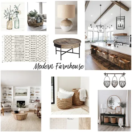 Modern Farmhouse Interior Design Mood Board by heena on Style Sourcebook